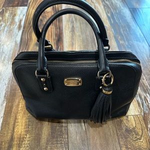 Michael Kors black cobblestone tote